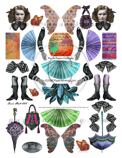 Gothique Faerie 002 PRINTED - paperwhimsy