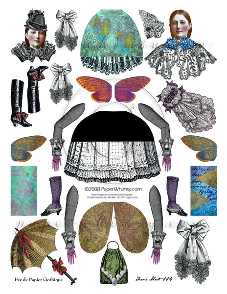 Gothique Faerie 004 PRINTED - paperwhimsy