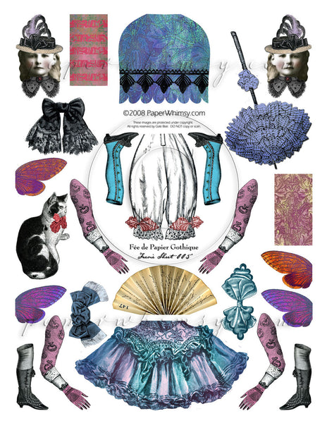 Gothique Faerie 005 PRINTED - paperwhimsy