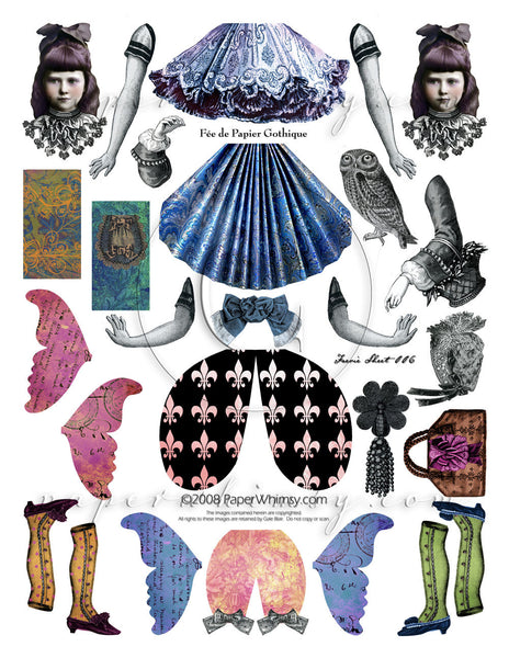 Gothique Faerie 006 PRINTED - paperwhimsy