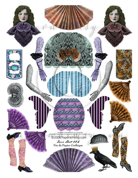 Gothique Faerie 008 PRINTED - paperwhimsy