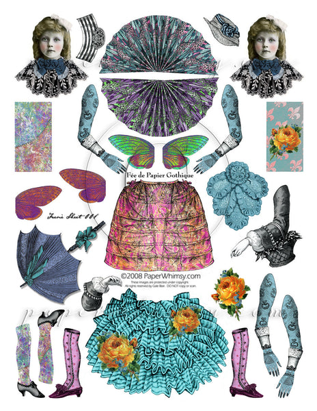 Gothique Faerie 009 PRINTED - paperwhimsy