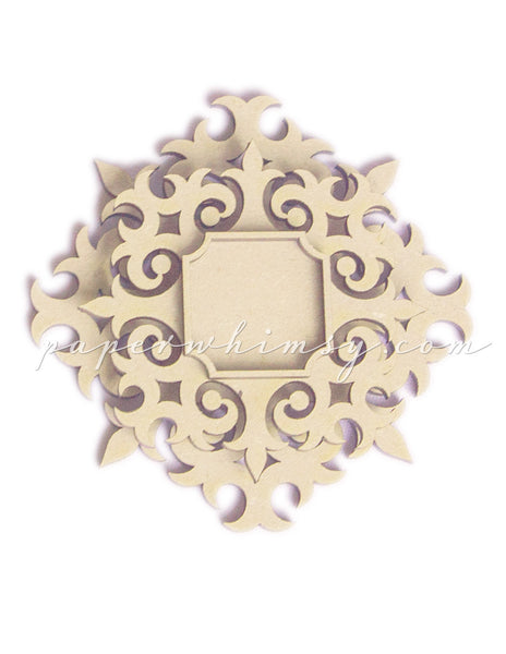 Rosette Layered Medallion No.2 - paperwhimsy