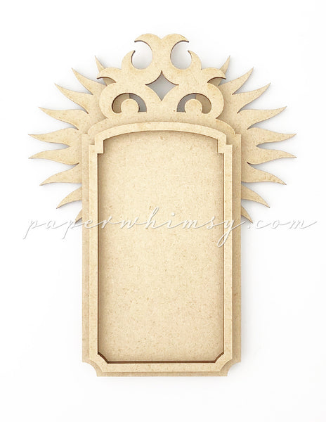 Odd Winged Medallion No.2 - paperwhimsy