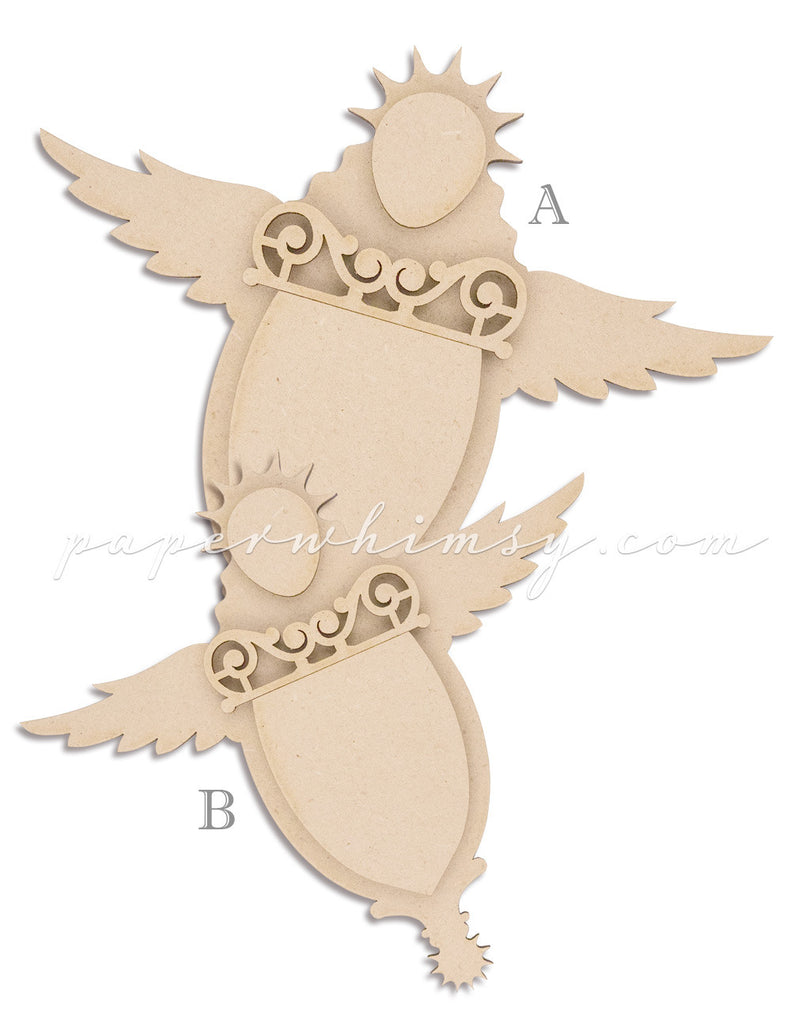 Curious Angel Banner - paperwhimsy