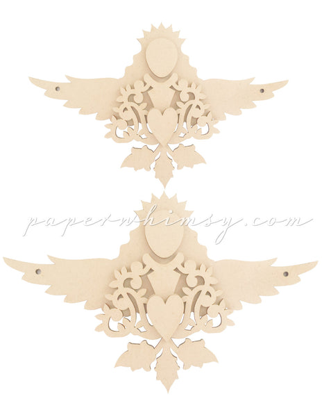Curious Forest Angel Deux - paperwhimsy