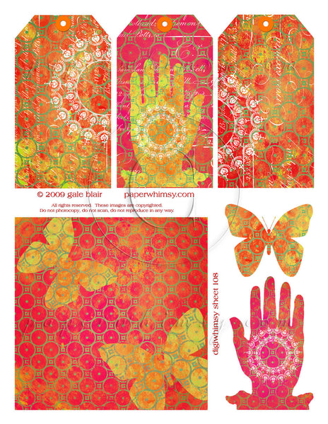 Digi 108 PRINTED - paperwhimsy