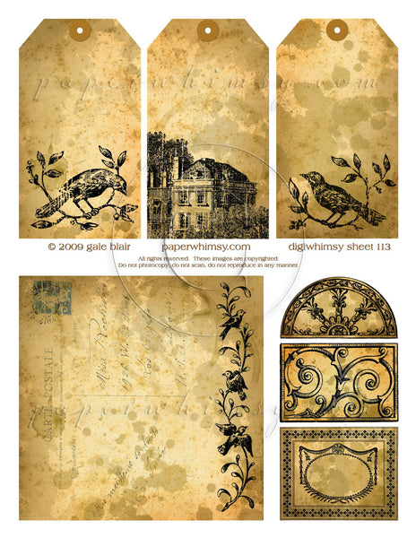 Digi 113 PRINTED - paperwhimsy