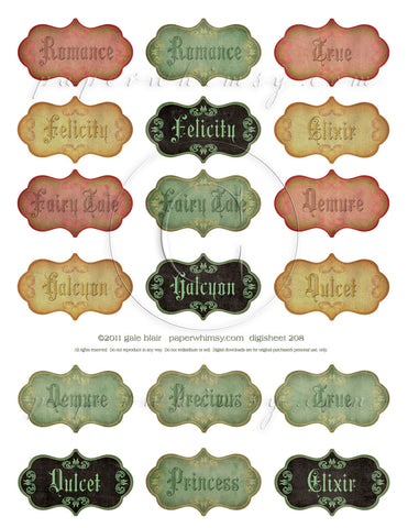Digi 208 PRINTED - paperwhimsy
