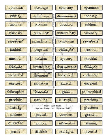 Digi 263 PRINTED - paperwhimsy