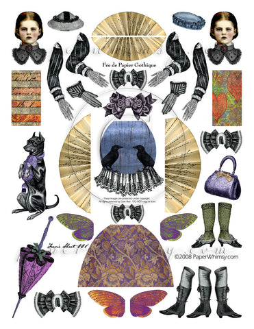 Gothique Faerie 001 PDF - paperwhimsy