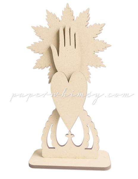 Mysterious Feather Hand - paperwhimsy