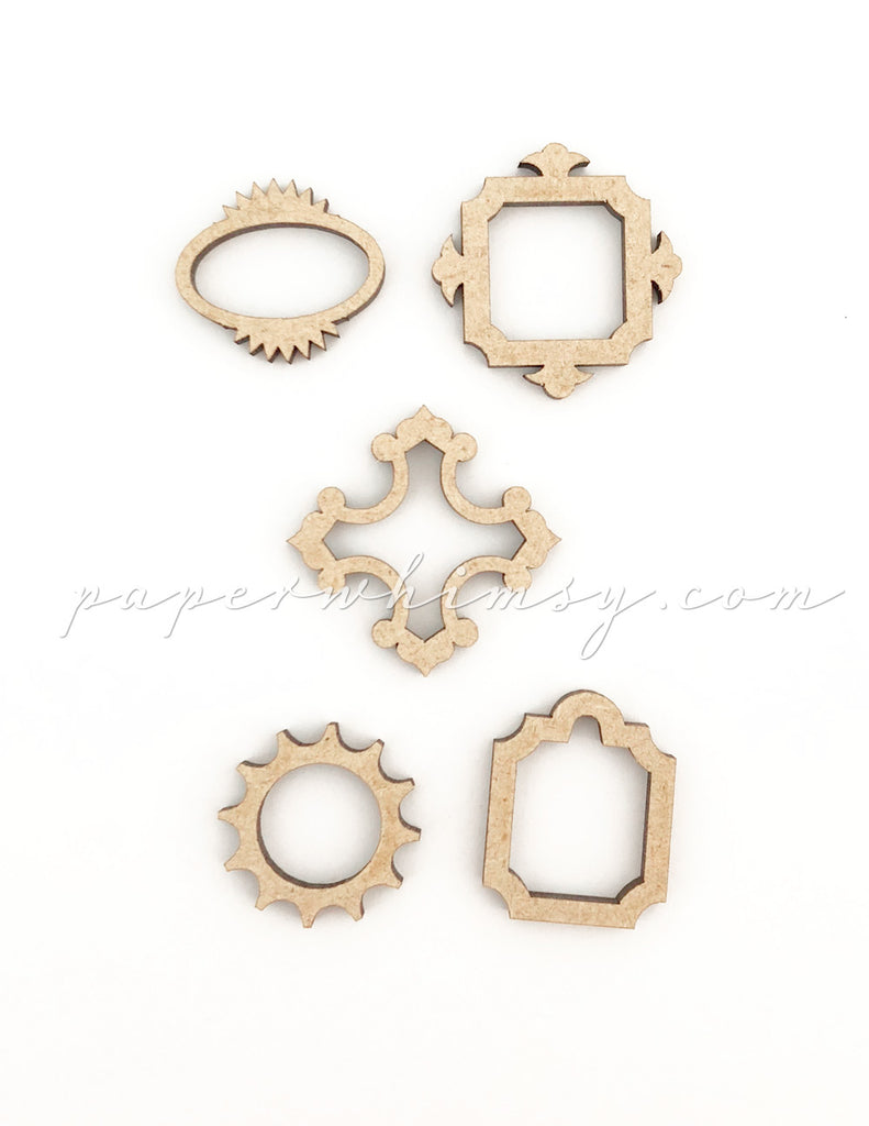 Curious Itty Bitty Frames - paperwhimsy