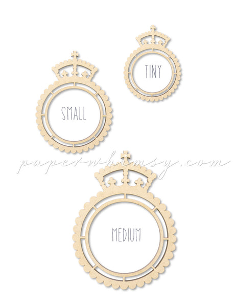 Regal Scalloped Frame Round - paperwhimsy