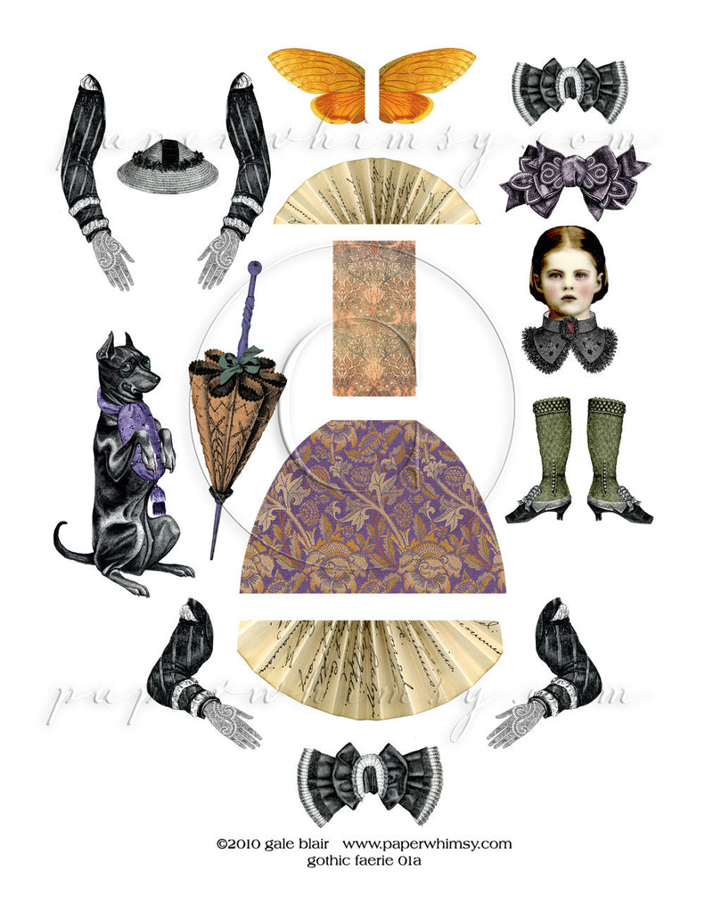 Gothic Faerie 01 PNG - paperwhimsy