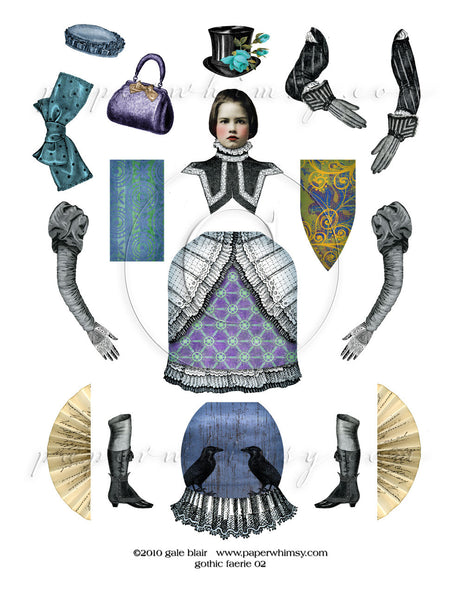 Gothic Faerie 02 PNG - paperwhimsy