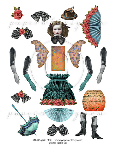 Gothic Faerie 03 PNG - paperwhimsy