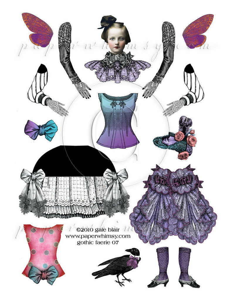Gothic Faerie 07 PNG - paperwhimsy