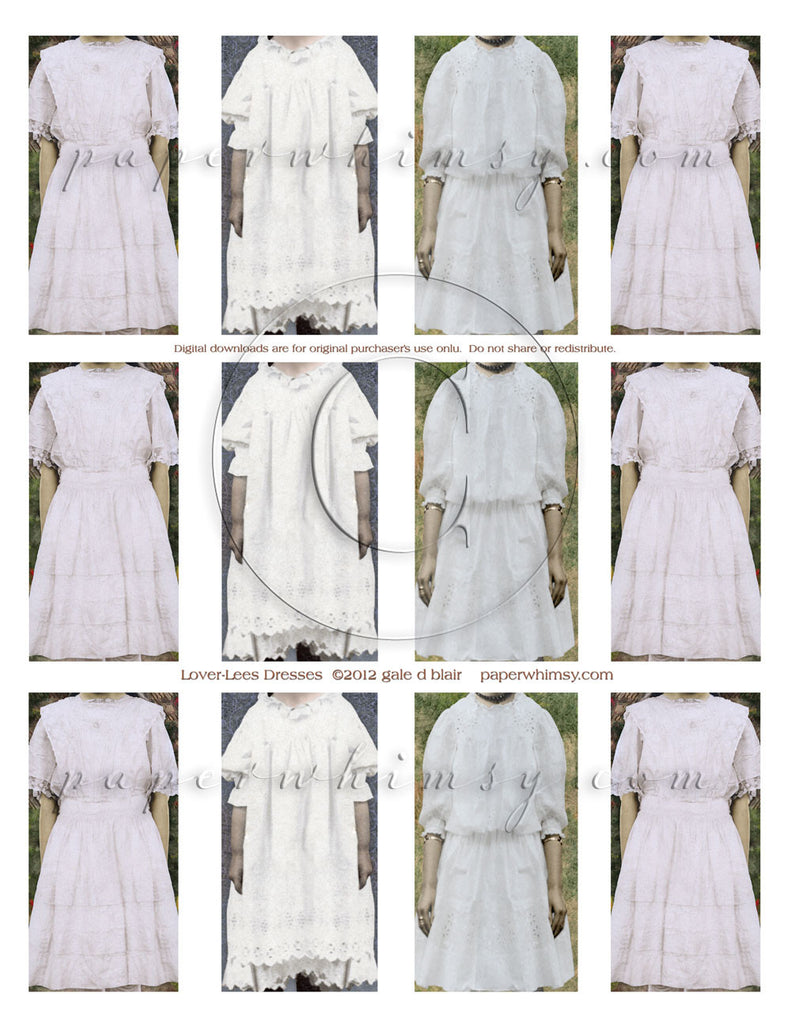 Lover Lees Dresses DOWNLOAD - paperwhimsy