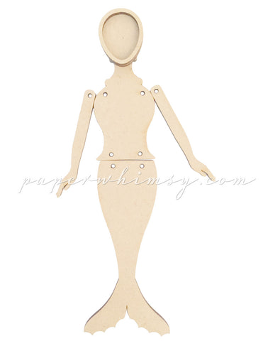 Curious Mermaid - paperwhimsy