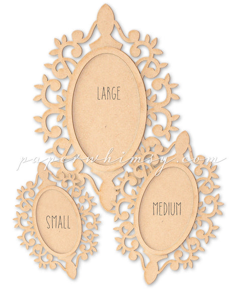 Ornate Medallion Frame - paperwhimsy