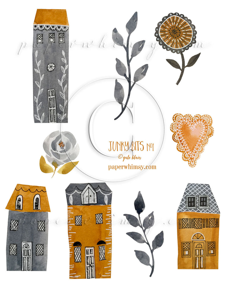 Junky Bits No.1 PNG - paperwhimsy