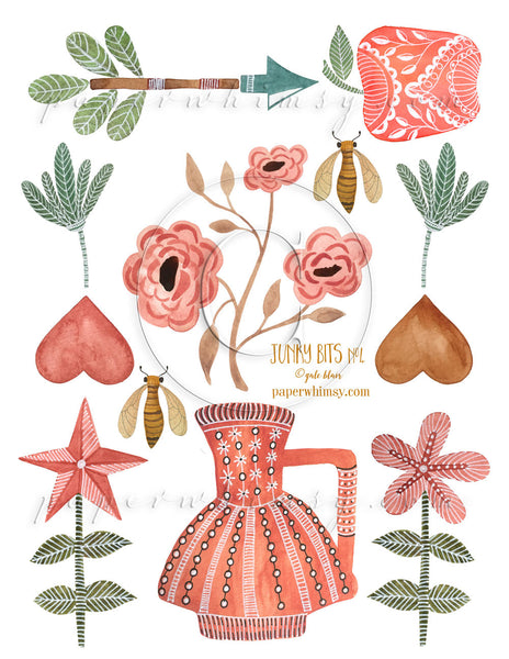 Junky Bits No.4 PRINTED - paperwhimsy