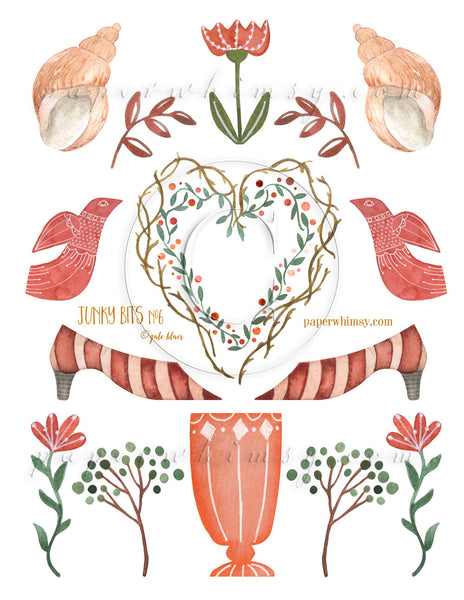 Junky Bits No.6 PRINTED - paperwhimsy
