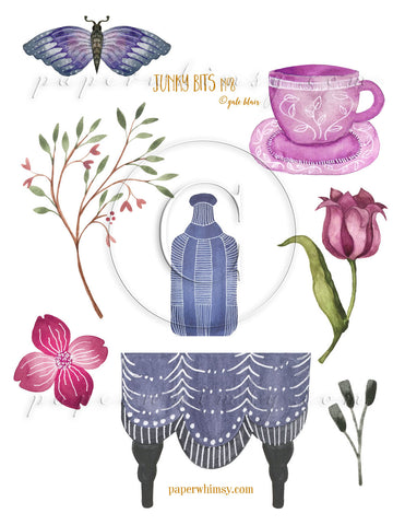 Junky Bits No.8 PNG - paperwhimsy