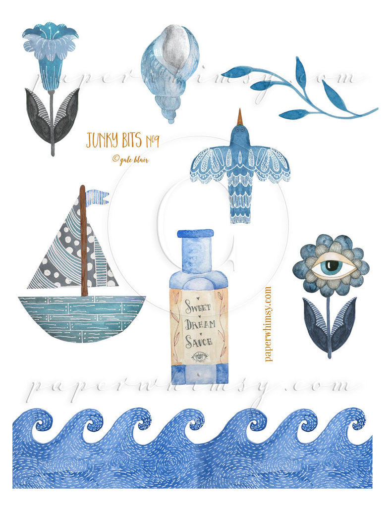 Junky Bits No.9 PNG - paperwhimsy
