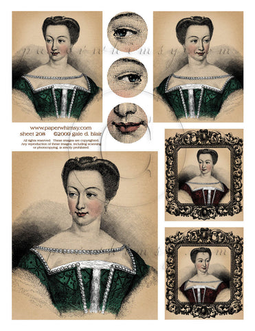 Sheet 208 PRINTED - paperwhimsy
