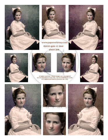 Sheet 218 PRINTED - paperwhimsy