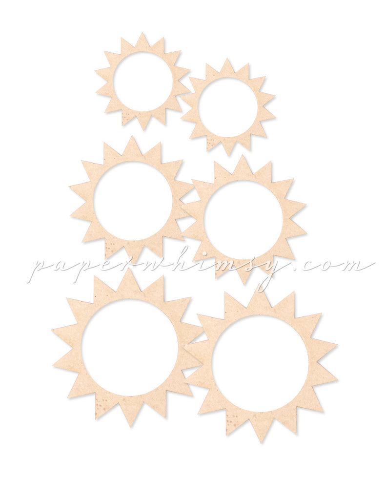 Sunburst Circlets - paperwhimsy