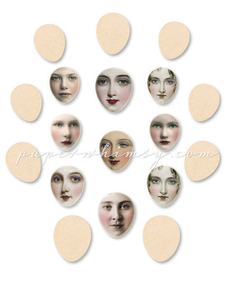 Whimsical Head Set - paperwhimsy